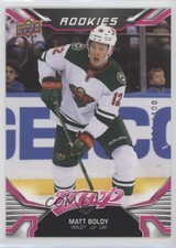2022-23 Upper Deck MVP Rookies Magenta 21/100 Matt Boldy #222 ev1