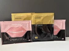 Maskiss 24K Gold Eye Mask  & Collagen Lip Mask
