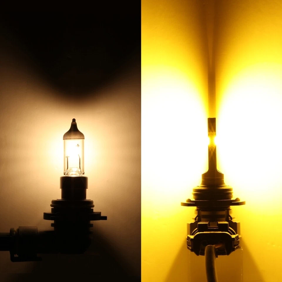 AUXBEAM 9006 HB4 LED Headlight Bulbs Conversion Kit Low Beam 3000K Amber Bright - Image 4 of 4