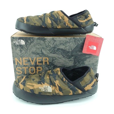 camo north face slippers
