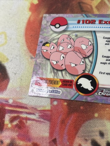 Exeggcute Card Foil Topps Chrome 2000 TV #102 ✨🔥SHIPS FAST💨RARE💎 - Picture 10 of 15