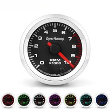 2" 52mm 7 Color Backlight Car Pointer Tacho Tachometer Gauge Meter 0-10000 RPM