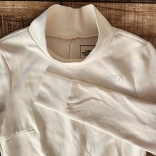 North Face Women's Cream White City Standard Mock Neck Small Pullover Sweatshirt