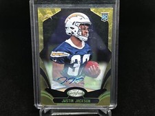 JUSTIN JACKSON 2018 PANINI CERTIFIED GOLD AUTO RC #D 22/25