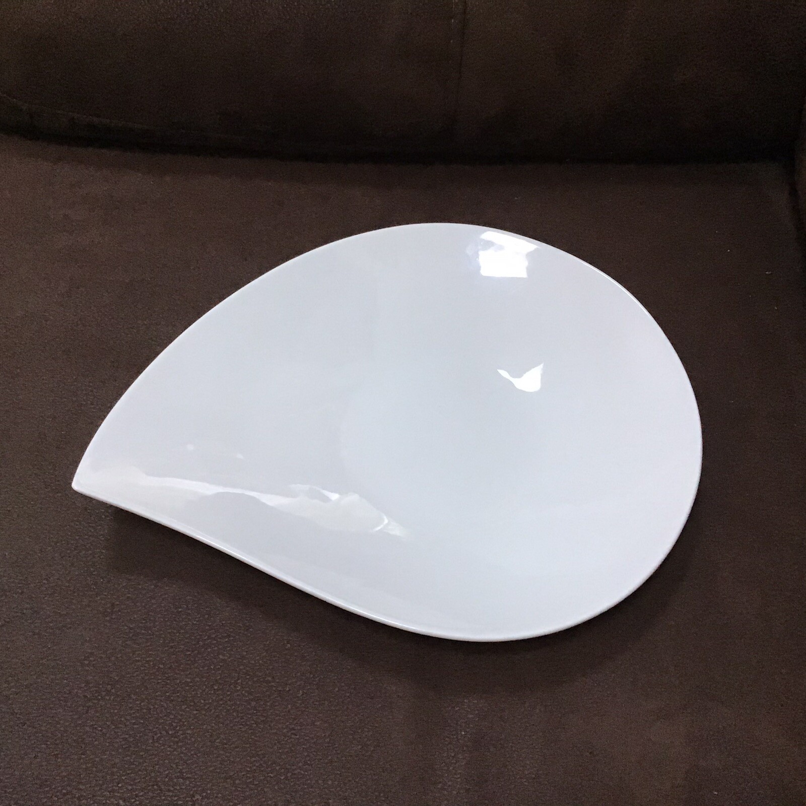 Sam & Squito By Xiohe White Tear Drop Shape Serving Plate eBay