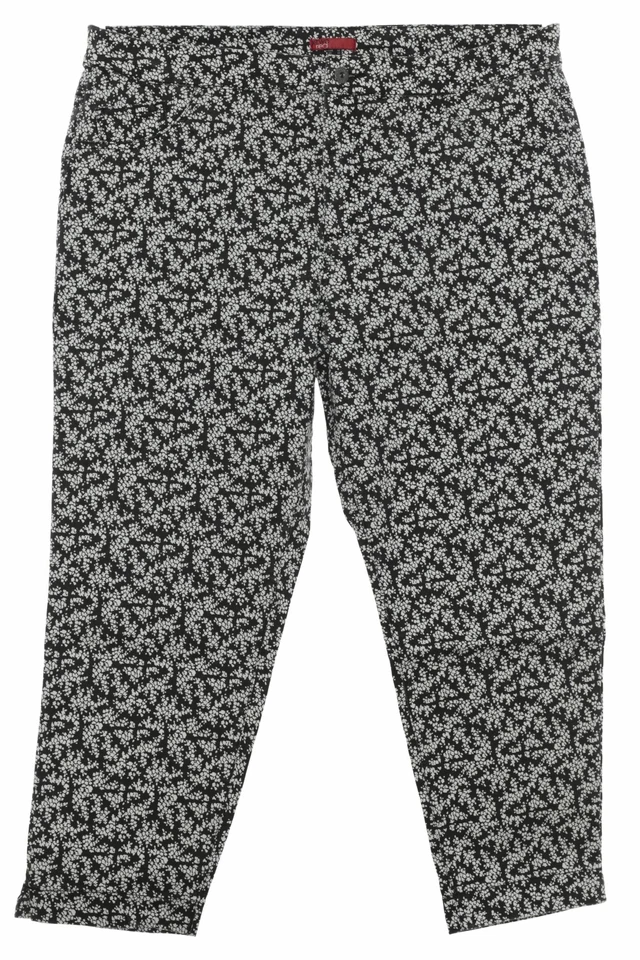 X Two Caprijeans Stretchjeans Eadburga Damen High Waist Schwarz Größe 52 54 58 - Bild 1 von 1