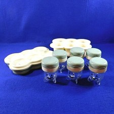 6 Baby Bullet Food Storage Replacement Jars Tray Date Dial Silicone Freezer Tray