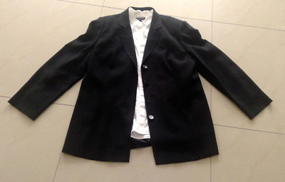 Marina Rinaldi Blazer Jacke Gr.25 ( 46 ) Schwarz legant Business
