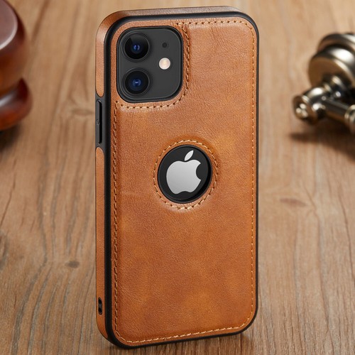 For iPhone 14 13 12 Pro Max Case Slim Leather Luxury Thin Shockproof