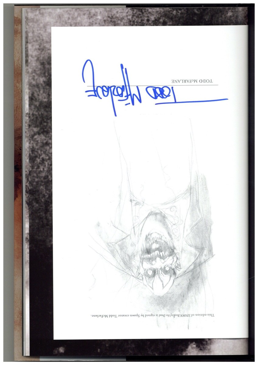 Spawn： Book of the Dead　Todd Mcfarlane SPAWN Book Of The Dead - SIGNED by Todd McFarlane - Hardcover 2008