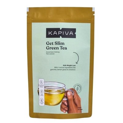 Kapiva Get Slim Ayurvedic Green Tea with Garcinia Cambogia - Helps Detox, Slimmi
