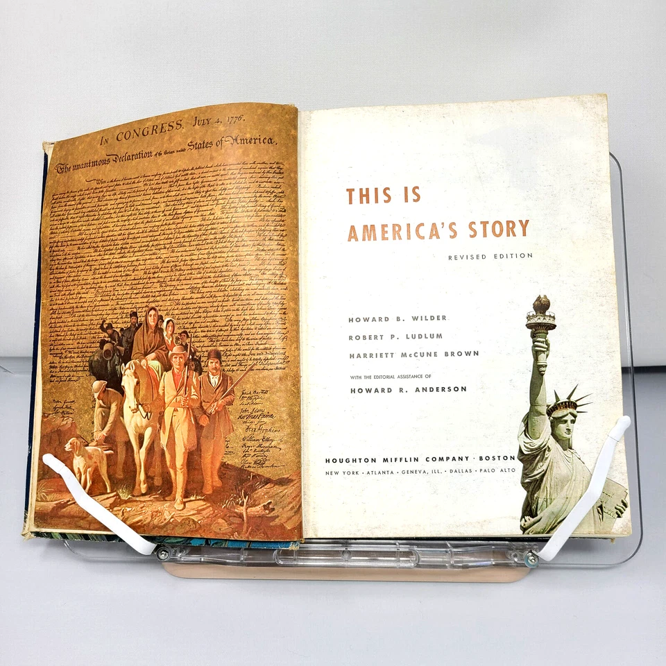 This Is America's Story 1964 WILDER LUDLUM BROWN [GREAT TOOL FOR HOME SCHOOLING] Foto 4 de 4