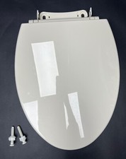 Bemis 1583SLOW 000 Elongated Child/Adult Molded Wood Toilet Seat in White