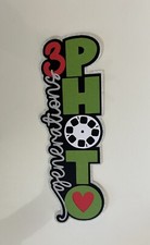 3 Generations Photo Vertical Handmade Scrapbook Title Paper Pieced Die Cut