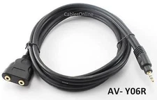 6ft Premium 3.5mm Stereo Audio Splitter Cable, M to 2 F