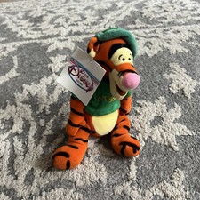 Walt Disney Store O'Tigger Irish St Patrick's Day Soft Beanie Plush Toy 8  
