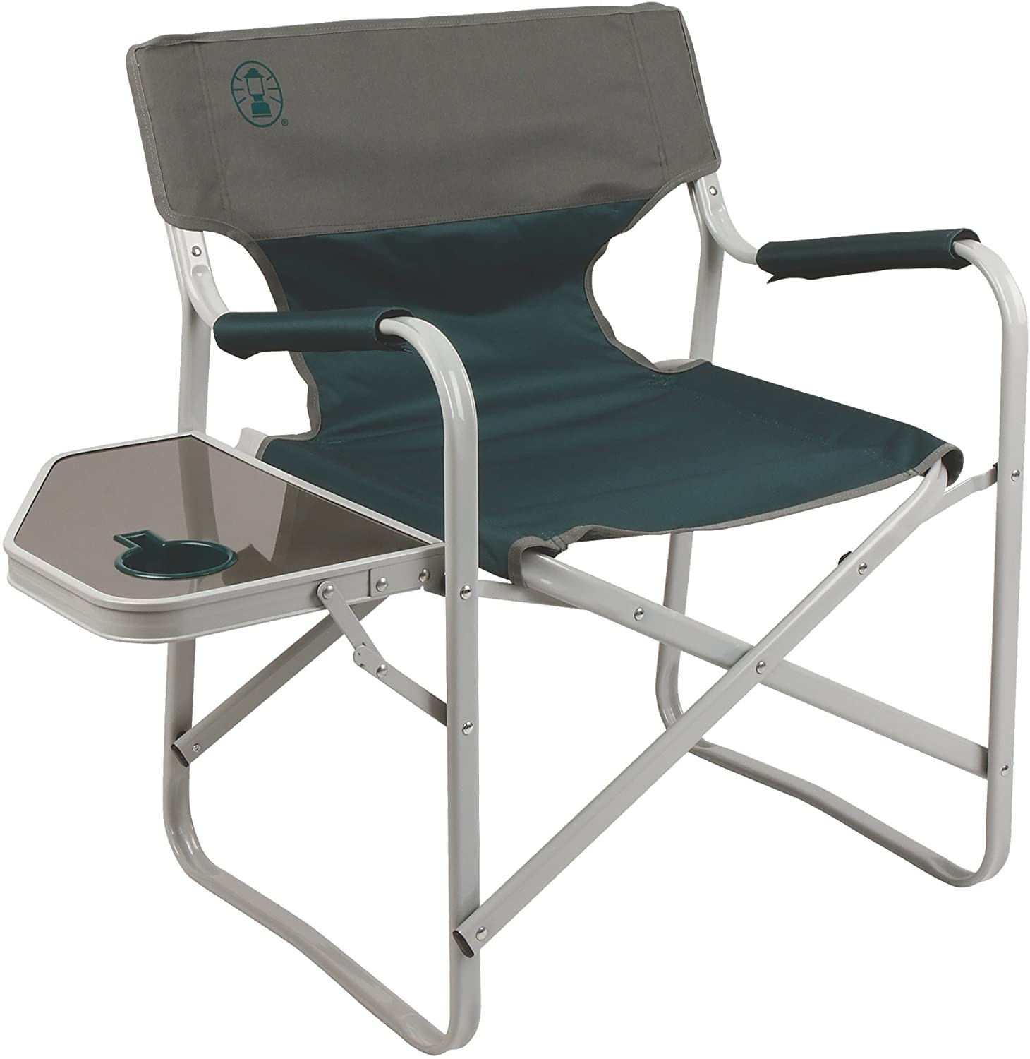 Coleman Outpost Breeze Portable Folding Deck Chair Side Table, up to 300 lbs