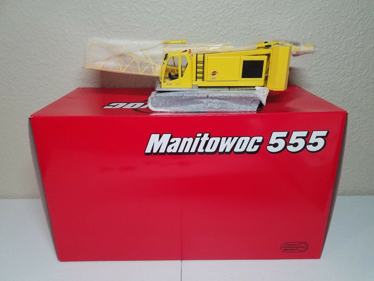 CCM MANITOWOC 555 YELLOW + 2 ELEMENTS DE FLECHE TREILLIS MINT BOX
