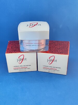Jabot Overnight Sensation Dramatic Defense Night Cream 0.9 oz (LOT OF 2)