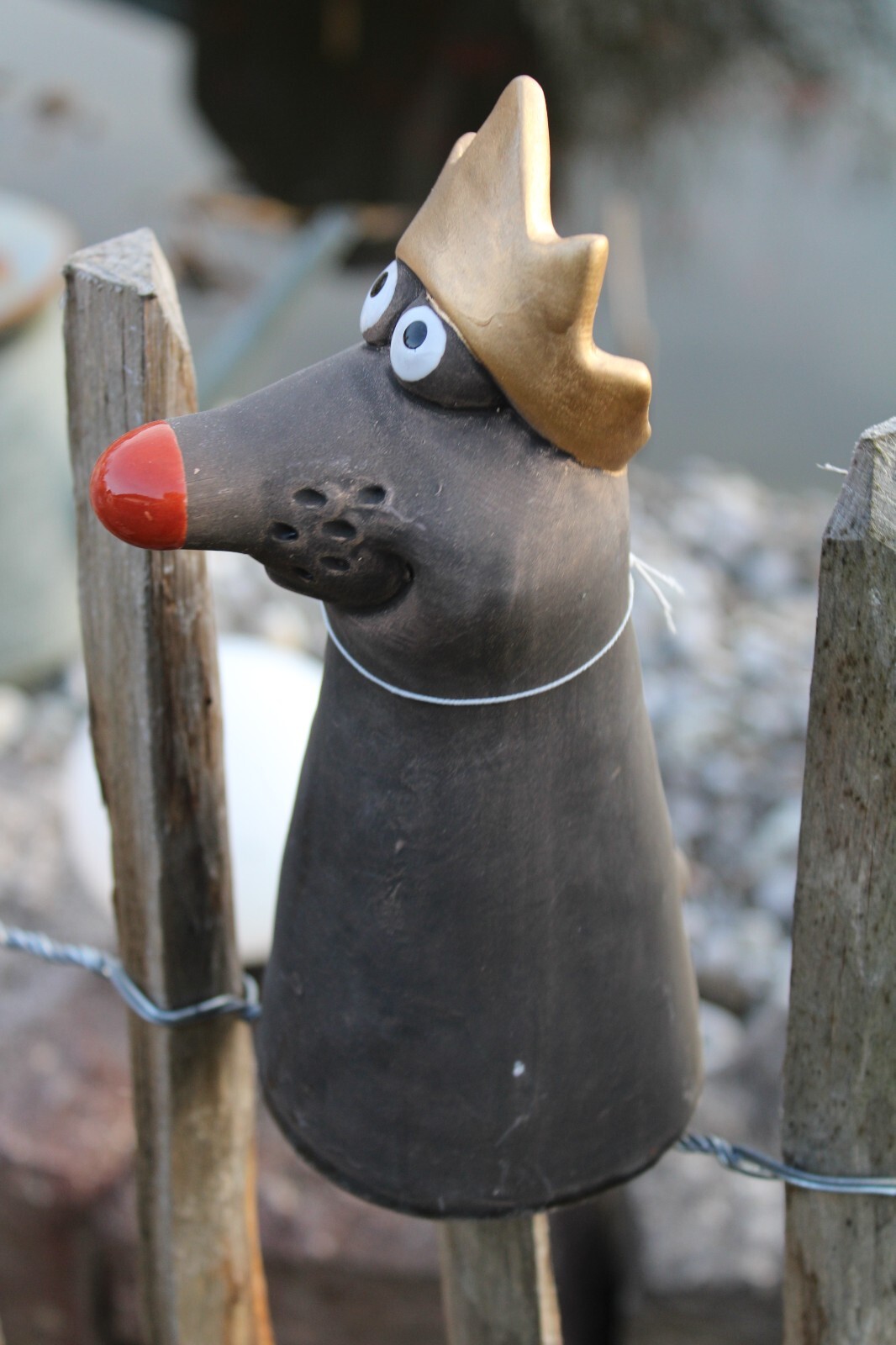 Zaunhocker aus Keramik, Zaunfigur, Pfostenhocker, diverse Tiere f.d