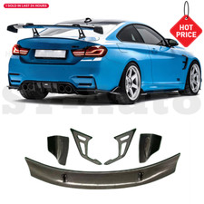 Real Carbon Rear Trunk Swan Neck Spoiler Wing For Bmw M3 F80 M4 F82 F83 2014-20