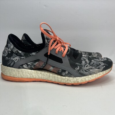 Adidas Womens Pure Boost X Running Shoes Gray AQ6690 Low