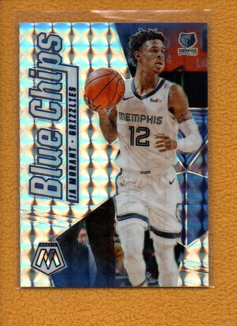 Ja Morant 2019-20 Panini Mosaic Rookie Blue Chips Mosaic Prizm RC #10
