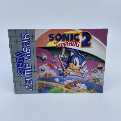 Notice Sega Game Gear Sonic The Hedgehog 2 Très Bon État Rare - Version EUR - Photo 1/2
