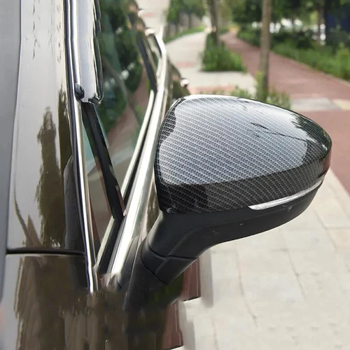 For Volkswagen Tiguan 2017-2020 Carbon Fiber Side Rearview Mirror Cover Trim - Picture 4 of 9