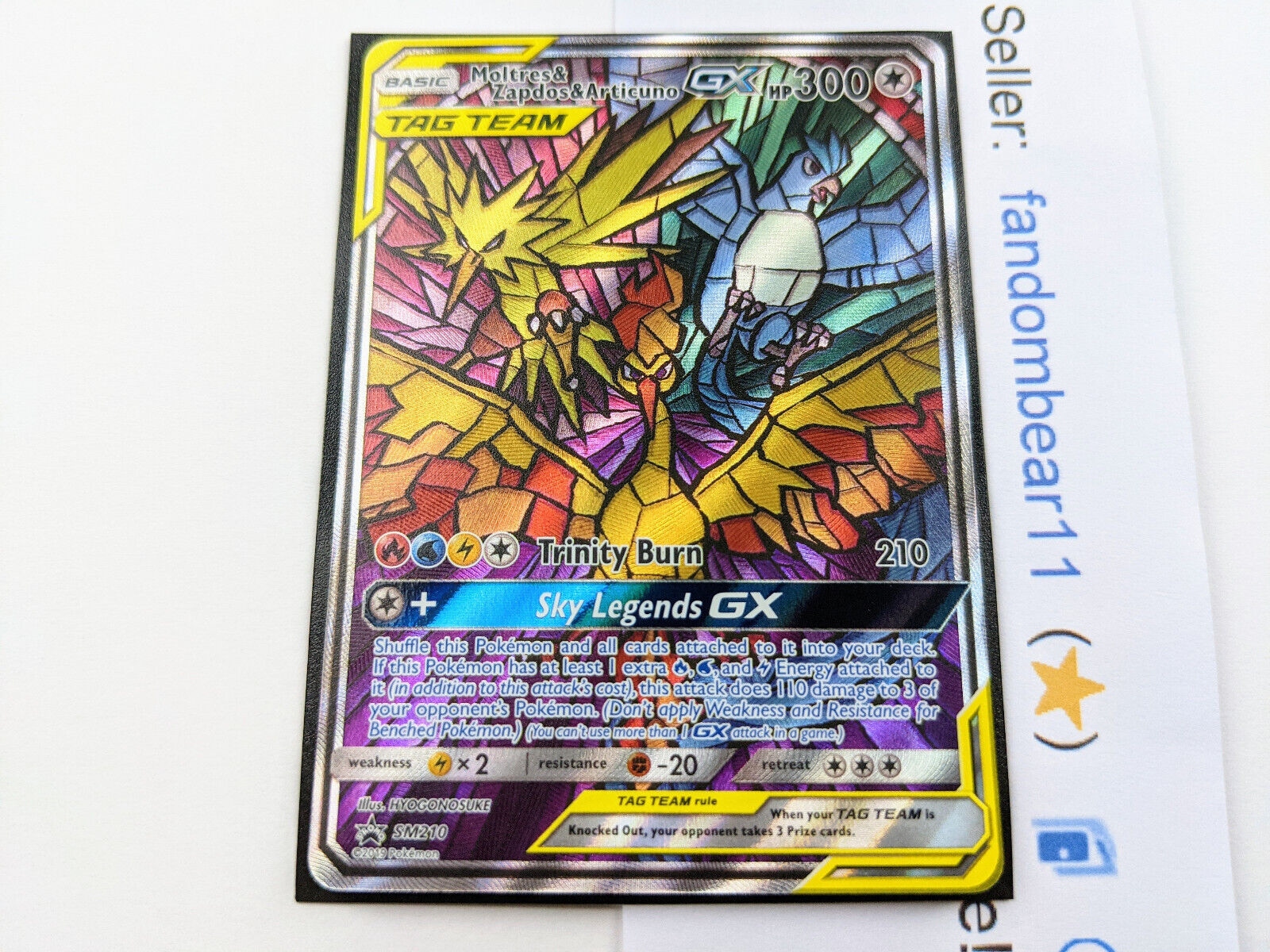 Moltres Zapdos Articuno GX #SM210 - Hidden Fates ETB Black Star Promo - PSA  10 on eBid United States