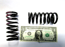 Lot of 2 Black Compression Springs 1 11/16" Diameter 3 7/8" Long - 163 lbs/Inch