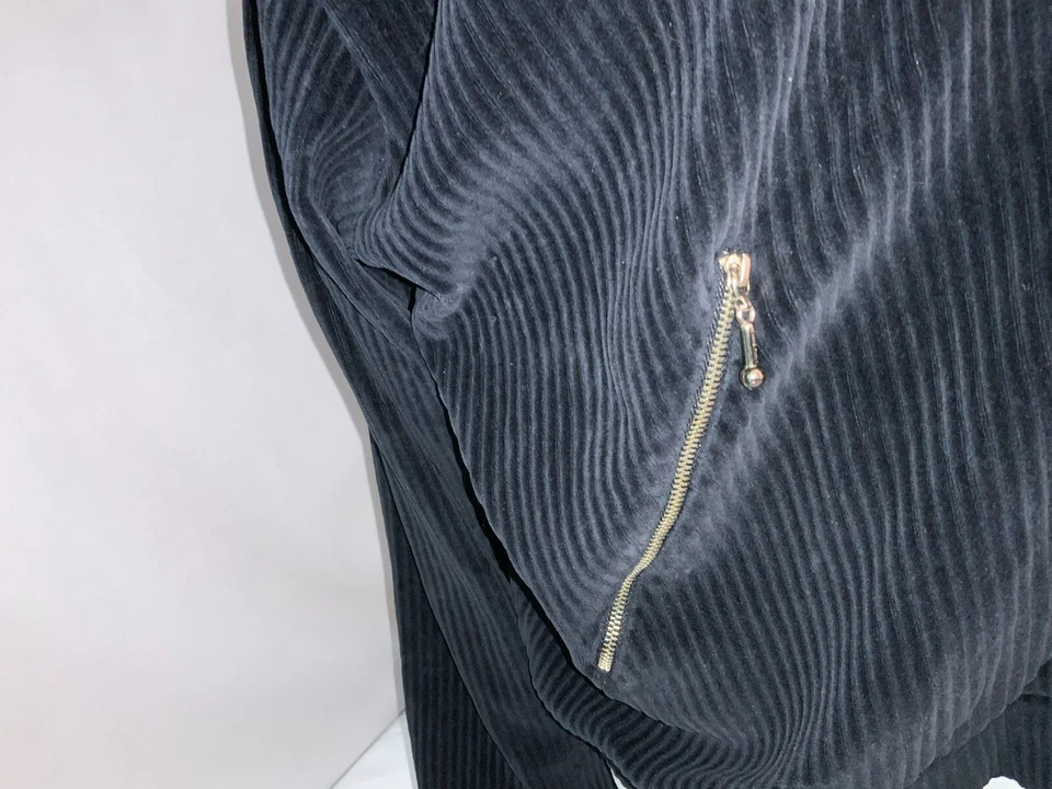 Jhane Barnes 夹克 L 男式蓝色灯芯绒棉聚乙烯 Md 香港 YGI L1-96 — 第 4/4 张图片