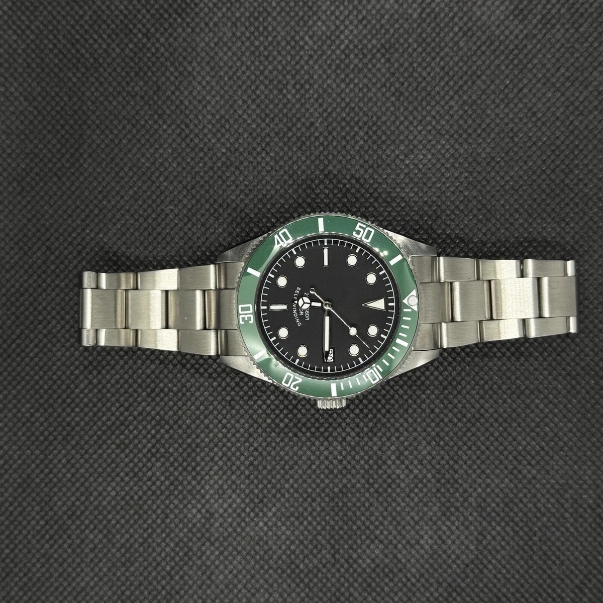 Custom Made 40mm Black Dial Starbucks® Sub Diver Style Mod NH35