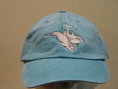 DOLPHINS WILDLIFE HAT WOMEN MEN EMBROIDER BASEBALL CAP Price Embroidery Apparel