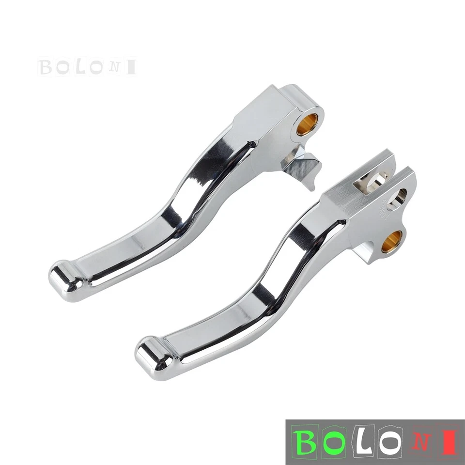 Palancas manuales de 3 dedos para Harley 1996-2014 Softail FXST Fatboy FLFTF Silm Deluxe Foto 4 de 4