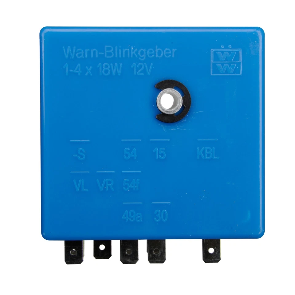 1967–1968 Volkswagen Beetle–Bus 9 pinos 12V relé piscador de emergência 211953227 - Imagem 4 de 4