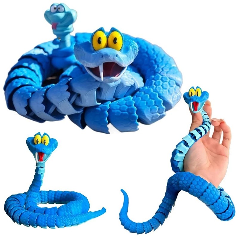 New Gary Snake: Disney Zootopia 2 Articulated Simulation Toy Snake 3d Printed UK