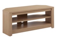 Memphis Oak TV Unit 120cm Wooden TV Stand 3 Shelf Media Console Cabinet