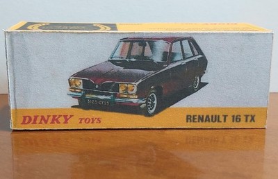     Dinky Toys 538 Renault 16 TX  -Repro Box Matt 300g Druck&Verarb.GUT 