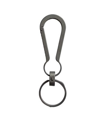 Titanium Carabiner Keychain with Key Ring   Ultra-Lightweight, Heavy-Duty,