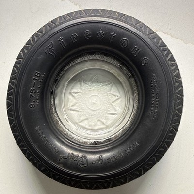 Firestone Vintage Tire Ashtray Collectible Tabletop 