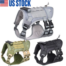 Tactical Dog Harness with Handle No pull Large Military Dog Vest US Working Dog