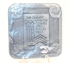 XIII Olympic Winter Games Lake Placid New York Belt Buckle Distance Sports NEW