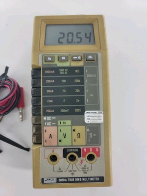 Fluke 8060A True RMS Multimeter w/Probes 
