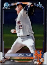 2025 Bowman Chrome Jonah Tong Auto New York Mets #CPA-JTO