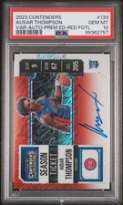 2023 Contenders #133 Ausar Thompson Red Shimmer Auto /5 RC **GEM MINT** PSA 10