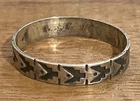 Vintage 925 Sterling Silver Mexico Eagle Overlay Ring Size 9