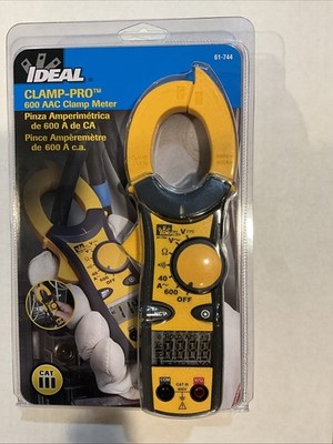 Ideal 61-744 Digital Clamp Meter 600a 600v