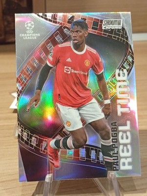 Topps Stadium Club Chrome 2021-22 UEFA CL Reel Time Paul Pogba Man United RT-PP