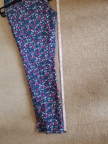 BNWT Joules floral cropped skinny trousers size 10 - Picture 3 of 16